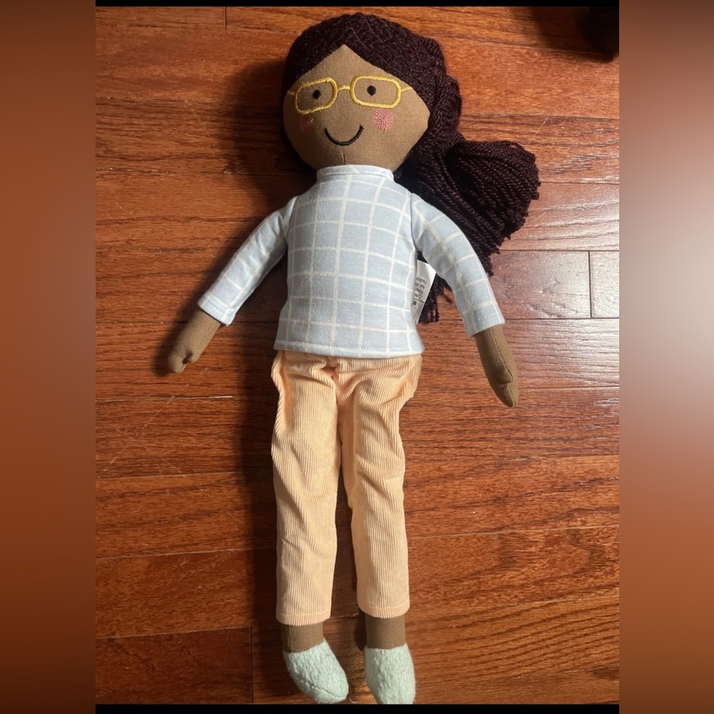 Pillowfort Doll with Blue and Peach Outfit
